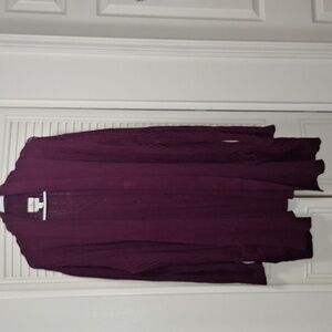 St John's Bay- XL, oversized,purple cardigan (two pockets)